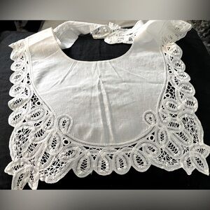 Vintage Battenburg Lace Bib Collar